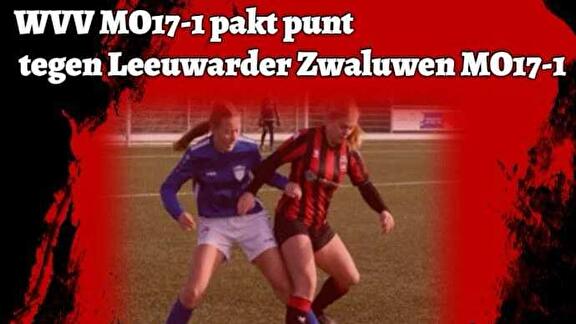 WVV MO17 PAKT EEN PUNT TEGEN DE LEEUWARDER ZWALUWEN MO17-1